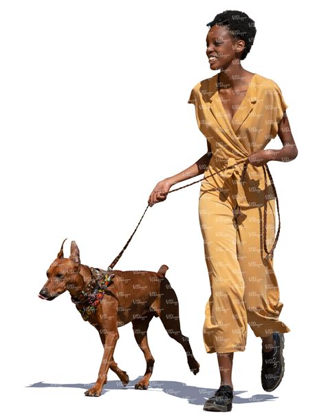 black woman walking a dog - VIShopper