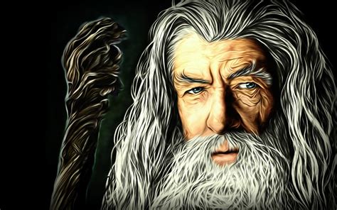 Gandalf The Lord Of The Rings Artwork, Full HD Wallpaper