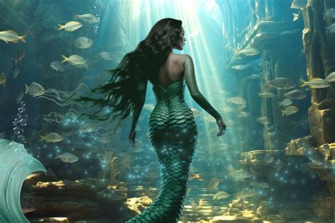 Mermaid underwater fantasy remix | Premium Photo Illustration - rawpixel