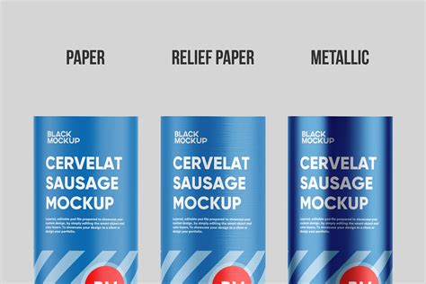 Cervelat Sausage Mockup :: Behance