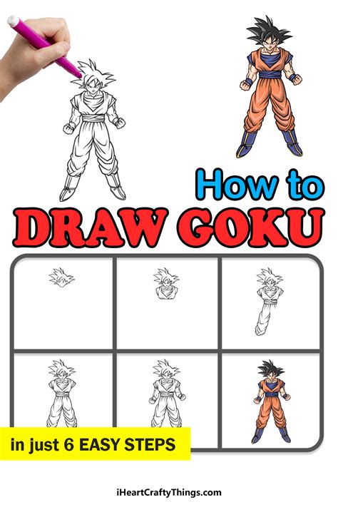 Goku Super Saiyan Drawing Step By Step