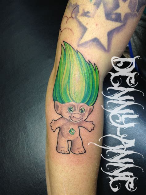 Troll tattoo! Cartoon Character Tattoos, Cartoon Characters, Leg Tattoos, Tattoos And Piercings ...