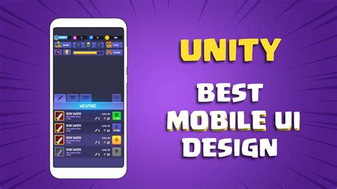 Unity Best Mobile UI Design - Easy Tutorial (2023) - YouTube