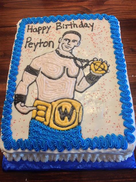 John Cena Cake | John cena birthday, Wwe birthday, Wwe birthday party