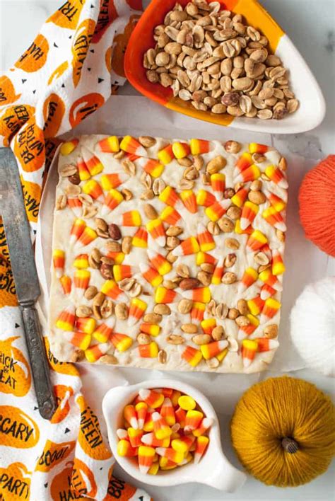 Halloween Candy Corn & Peanut Fudge - House of Nash Eats