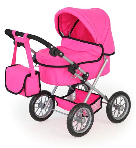 Dolls Pram Set Stroller Kids Baby Doll Pushchair Toy Gifts For Girls ...