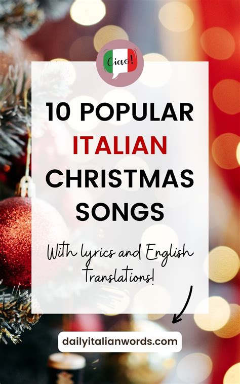 A List of 10 Popular Italian Christmas Songs with Lyrics and ...