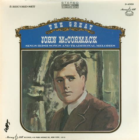 John McCormack - The Great John McCormack Sings Irish Songs And Traditional Melodies (Vinyl ...