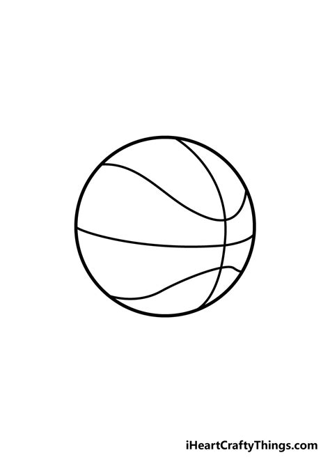 Basketball Drawing - How To Draw A Basketball Step By Step