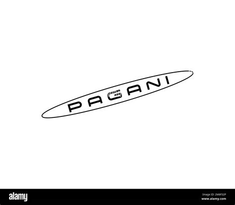 Pagani company, rotated logo, white background Stock Photo - Alamy