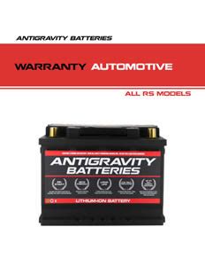 Warranty Info & Downloads – Antigravity Batteries