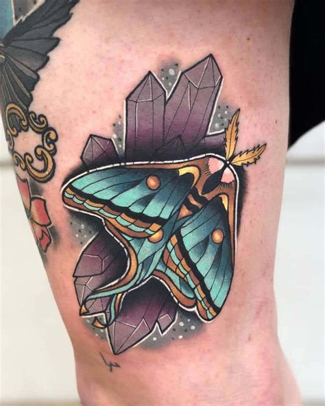 Top 45 Best Luna Moth Tattoo Ideas - [2021 Inspiration Guide]