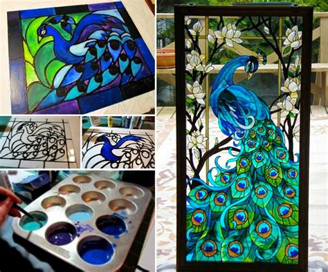 Faux Stained Glass | The WHOot | Stained glass art, Glass art projects, Glass art