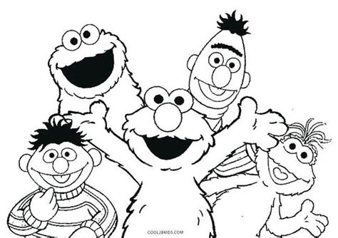 Printable Sesame Street Coloring Pages PDF - Coloringfolder.com | Sesame street coloring pages ...