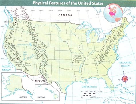 Map Usa Mountain Ranges