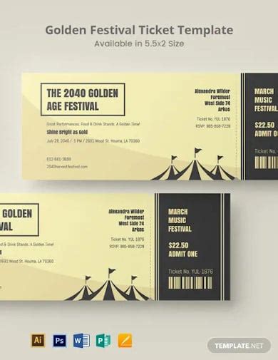 27+ Best Festival Ticket Templates in PSD