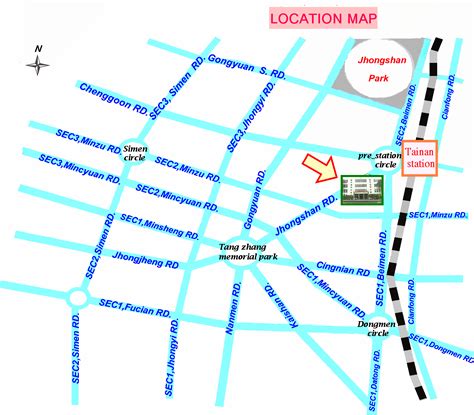 Tainan Map - TravelsFinders.Com