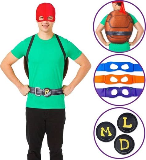 Adult Teenage Mutant Ninja Turtles Mutant Mayhem 4-in-1 Halloween Costume Accessory Kit ...