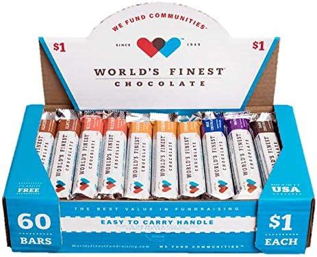 World's Finest Chocolate 60 Chocolate Bars With 20 Milk Chocolate ...