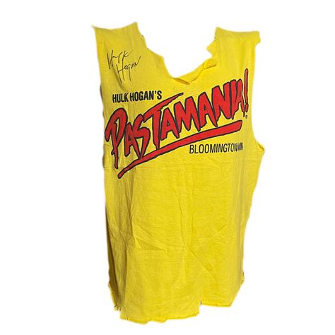 PastaMania Hulk Hogan Worn Autographed Tank – Hogan's Beach Shop