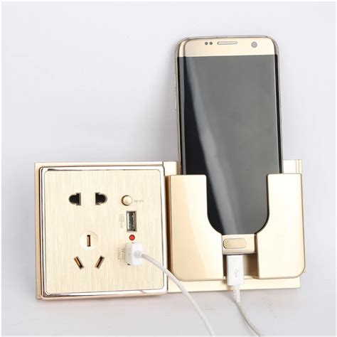 Wall Phone Charger Holder Home Phone Stand with Storage Box Mobile ...