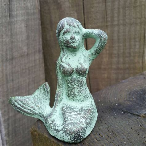 Cast Iron Mermaid Mermaid Decor Garden Statue Nautical