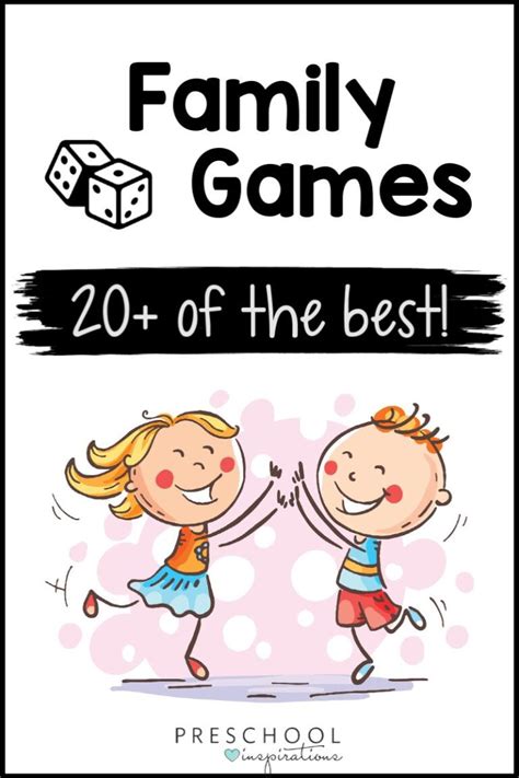 20+Best Family Games - Preschool Inspirations | Family games, Preschool games, Family fun games