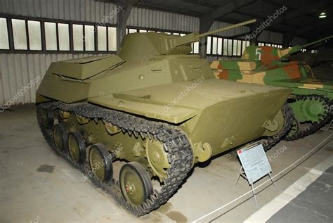 Soviet light tank T-40 in the Museum of armored vehicles, Kubinka, Moscow region, RUSSIA – Stock ...