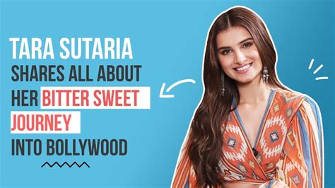 Tara Sutaria shares all about her bitter sweet journey into Bollywood - YouTube