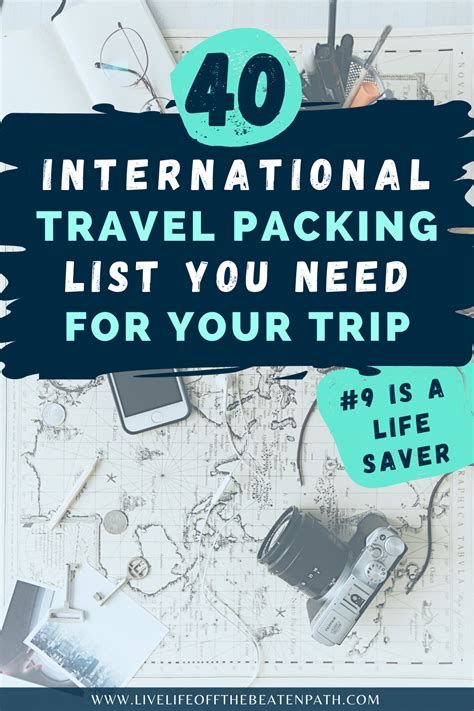 International Travel Packing Checklist, Overseas Travel Essentials ...