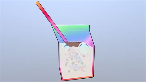 Rainbow Milk (Cartoon) - 3D model by CliveLayton [94687b3] - Sketchfab