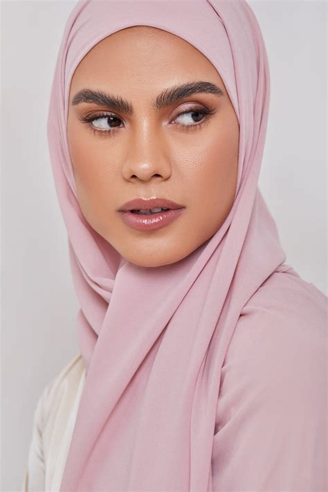 Essential Chiffon Hijab - Dusty Pink