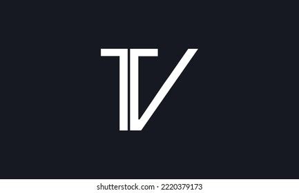 Letter Tv Logo Design Vector Stock Vector (Royalty Free) 2220379173 ...