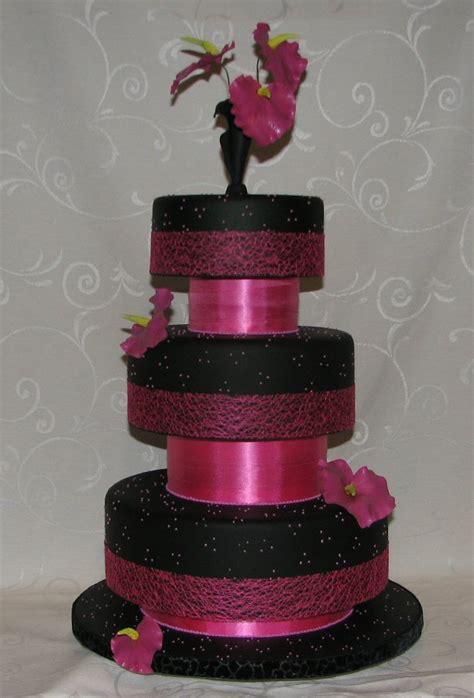 Wellington Cakes - Black Wedding Cake