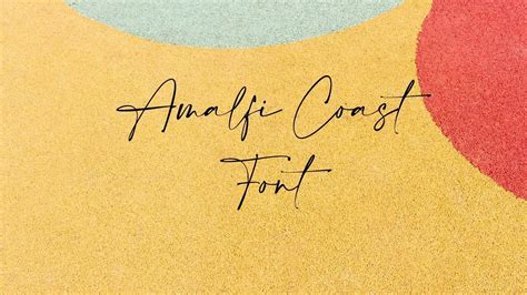 Amalfi Coast Font Free Download