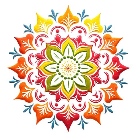 Rangoli Design Made Of Powder Colours During Diwali, Onam, Pongal ...