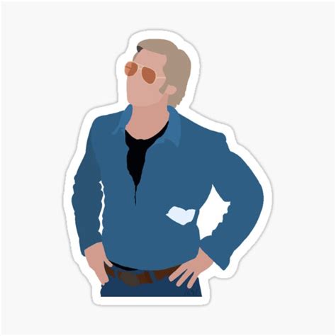 "Cliff Booth." Sticker for Sale by spoiledteeth | Redbubble