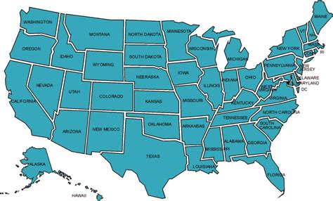 State Map Printable