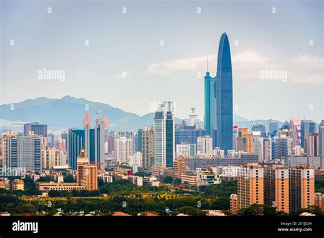 Shenzhen, China downtown city skyline Stock Photo - Alamy
