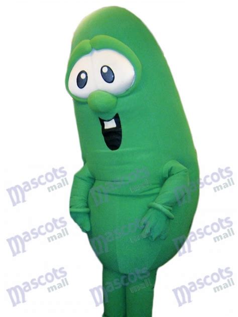 Larry the Cucumber Mascot Costume VeggieTales Cartoon