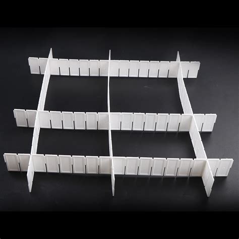 6Pcs/set DIY white Storage Box Divider Space Saver Drawer Clapboard Divider Organizer-in Storage ...