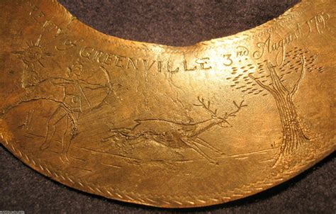 1795 TREATY of GREENVILLE OHIO INDIAN GORGET (NECK ARMOR) | #1796648691