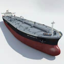 3d crude carrier ship model