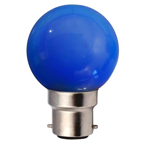 Ampoule LED B22 Sphérique 1W Bleu Ariane | Ampoules-service®