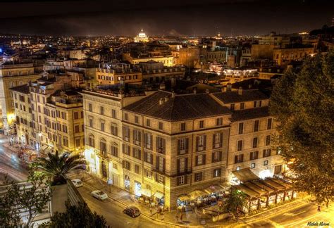 Rome by night - low aerial view | Aerial view, Rome, Italian life