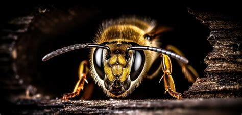 Premium AI Image | A close up of a wasp's eye