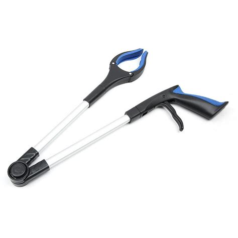 LYUMO Long Reacher, Foldable Long Grabber, Blue Foldable Long Pick Up Reacher Grabber Helping ...