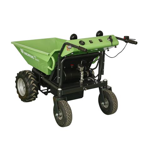 100% Electric Motorized Wheelbarrow Load 500kg - Electric Mini Dumper and Electric Power Wheel ...