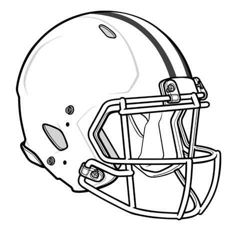 Free Football Helmet Clip Art Black And White, Download Free Football ...