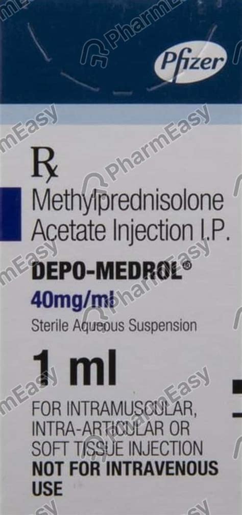 Depo Medrol 40 MG Suspension For Injection (1): Uses, Side Effects ...